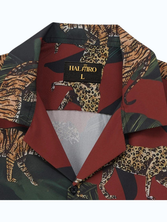 Men's Safari Animal Print Shirt