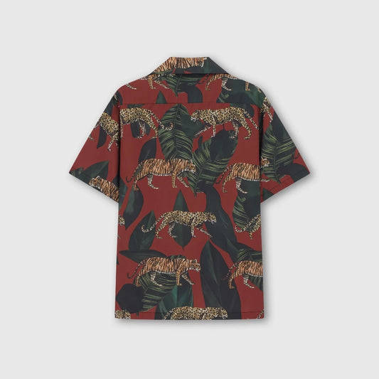 Men's Safari Animal Print Shirt