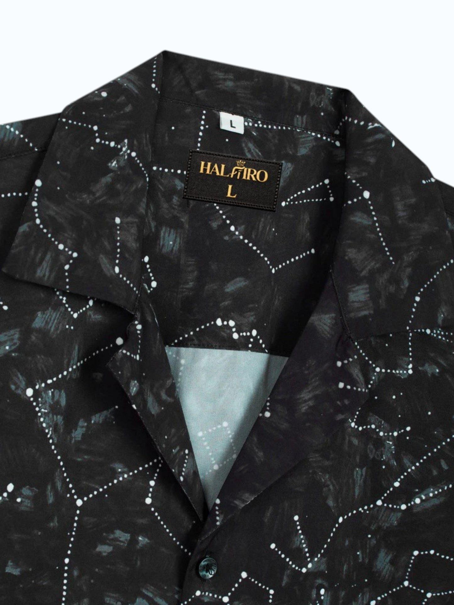 Constellation Print Black Shirt