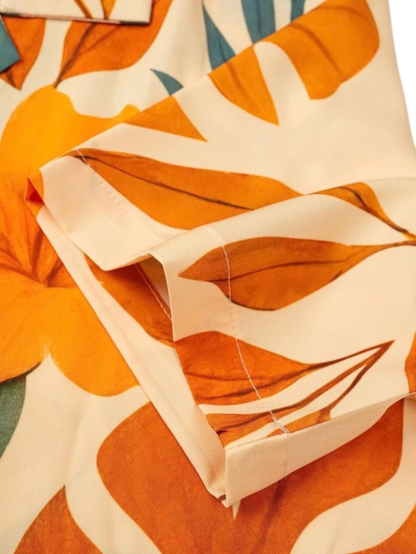 Men's Cream Tropical Floral Print Shirt