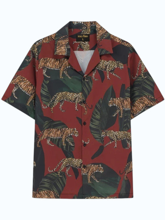 Men's Safari Animal Print Shirt
