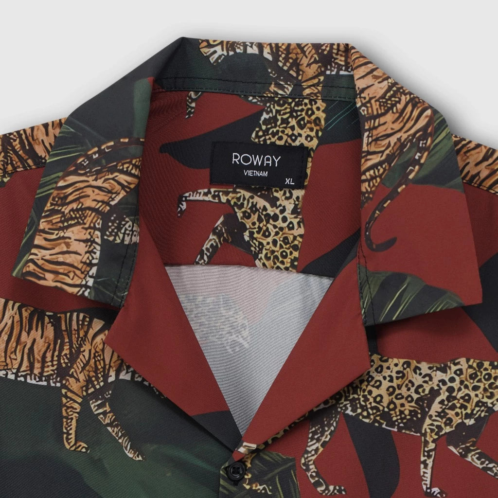 Men's Safari Animal Print Shirt