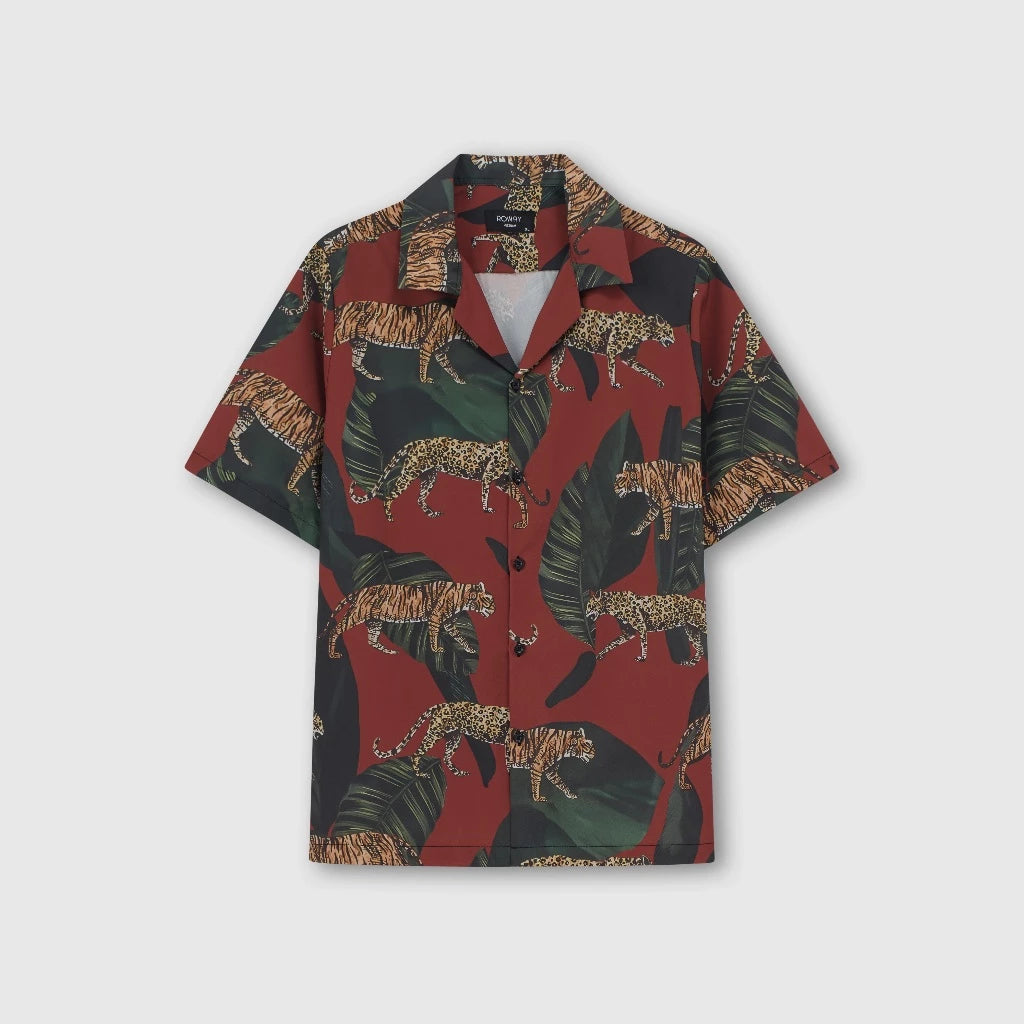 Men's Safari Animal Print Shirt