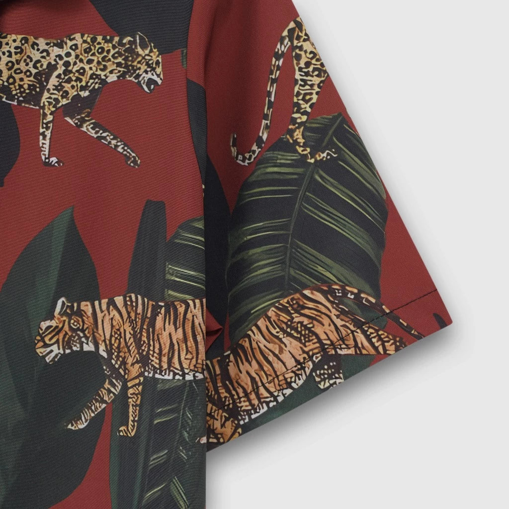 Men's Safari Animal Print Shirt